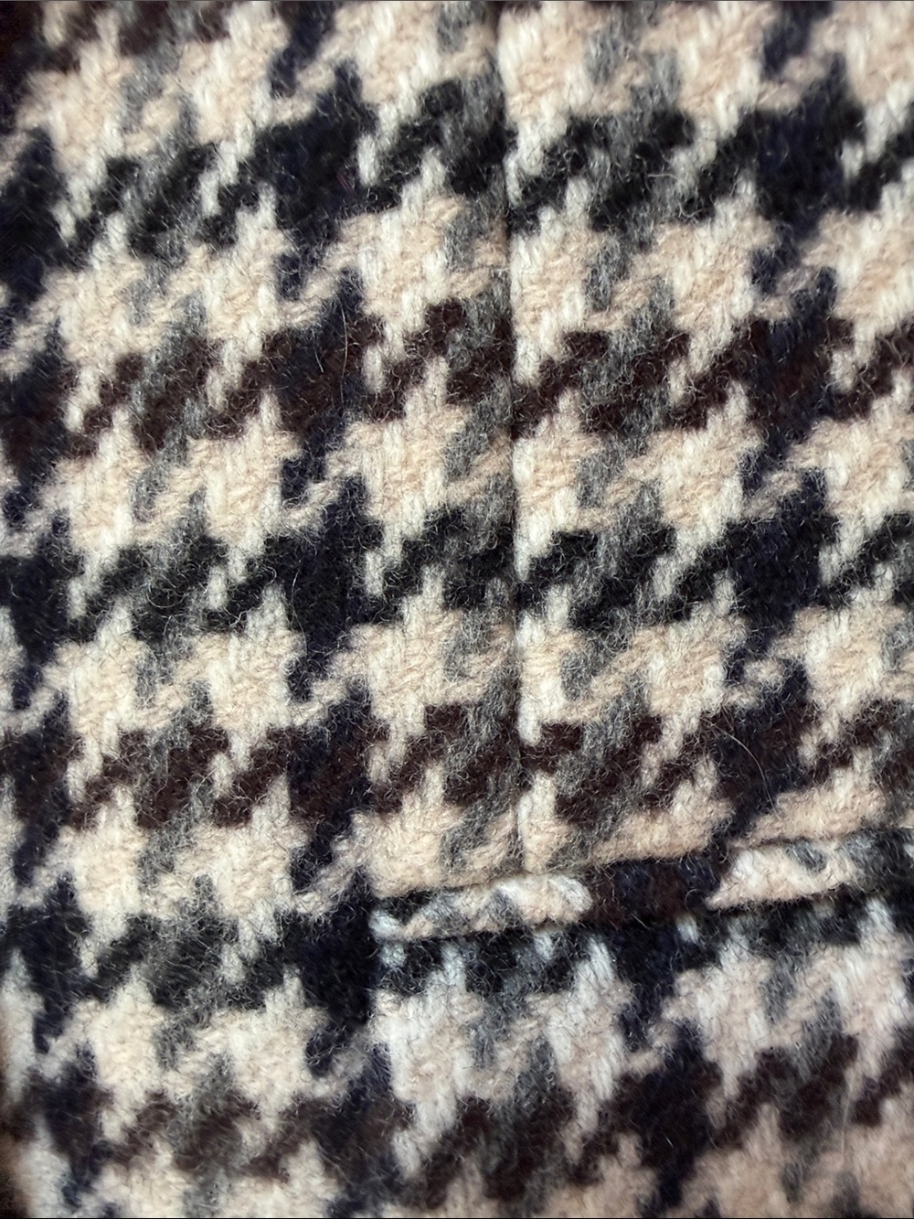 Theory square DB jacket mink Multi pattern tweed 100% wool lined houndstooth$495 - Picture 8 of 11